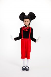 Dizlėja - karnavaliniai kostiumai vaikams. Peliuko Mikio karnavalinis vaikiškas kostiumas