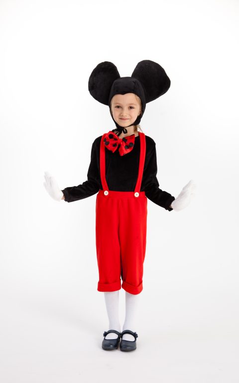 Dizlėja - karnavaliniai kostiumai vaikams. Peliuko Mikio karnavalinis vaikiškas kostiumas